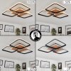 Tiutiella Ceiling Light LED brown, Wood like finish, black, 1-light source