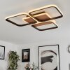 Tiutiella Ceiling Light LED brown, Wood like finish, black, 1-light source