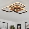 Tiutiella Ceiling Light LED brown, Wood like finish, black, 1-light source