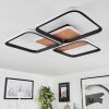 Tiutiella Ceiling Light LED brown, Wood like finish, black, 1-light source