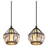 Globo LOIS Pendant Light brass, black, 4-light sources