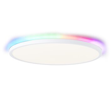 Brilliant Saltery Ceiling Light LED white, 1-light source, Remote control, Colour changer