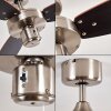 Ceiling Fan Fossa matt nickel