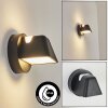 Villermon Outdoor Wall Light LED black, 1-light source