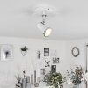 Lanrigan Ceiling Light chrome, white, 1-light source