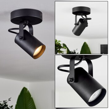 Kergus Ceiling Light black, 1-light source