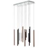 Brilliant Living Cembalo Pendant Light LED brown, 14-light sources