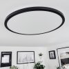 Tamesch Ceiling Light LED black, 1-light source, Remote control