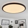 Tamesch Ceiling Light LED black, 1-light source, Remote control