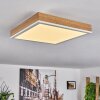 Salmi Ceiling Light LED brown, Wood like finish, white, 1-light source