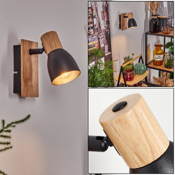 Kouek Wall Light Ecru, black, 1-light source