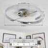 Rosemond Ceiling Light LED chrome, white, 1-light source
