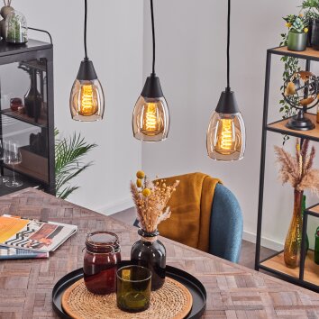 Lissade Pendant Light black, 3-light sources