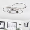 Olok Ceiling Light LED matt nickel, 1-light source, Remote control