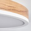Salmi Ceiling Light LED brown, Wood like finish, white, 1-light source