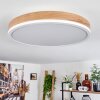 Salmi Ceiling Light LED brown, Wood like finish, white, 1-light source