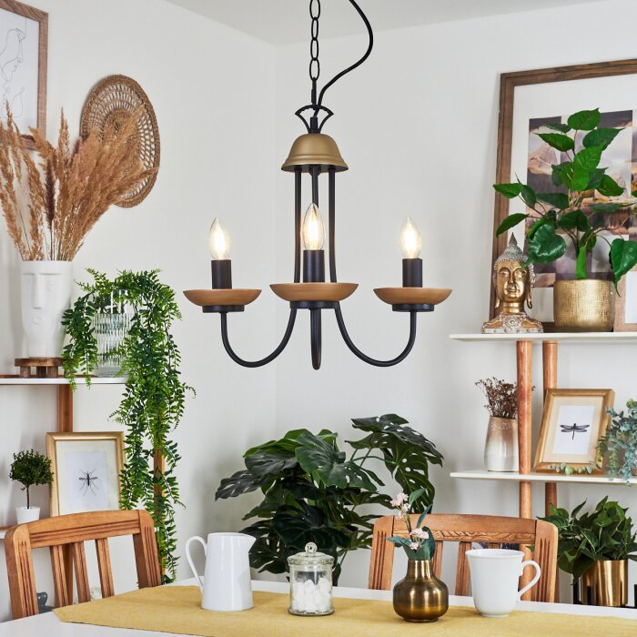 Cassague chandelier black, 3-light sources