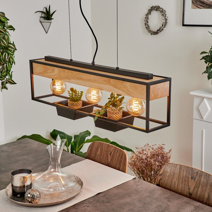 Colebrook Pendant Light black, 3-light sources