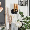 Labansiek Wall Light brass, black, 1-light source