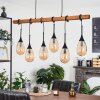 Pedreles Pendant Light Ecru, black, 6-light sources