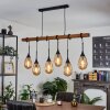 Pedreles Pendant Light Ecru, black, 6-light sources