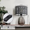 Osorno Table lamp chrome, black, 1-light source
