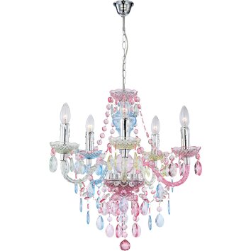 Globo chrome, 5-light sources