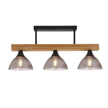 Globo LINDI Ceiling Light Ecru, black, 3-light sources