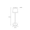 Globo RIDLEY Table lamp LED rust-coloured, 1-light source
