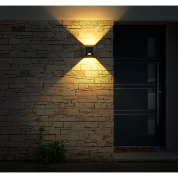 Globo SOLAR Outdoor Wall Light LED black, 1-light source