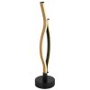 Globo GERONIMO Table lamp LED Wood like finish, black, 1-light source