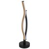 Globo GERONIMO Table lamp LED Wood like finish, black, 1-light source