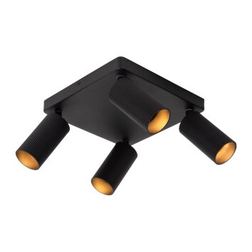 Lucide CLUBS Ceiling Light black, 4-light sources