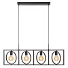 Lucide SUUS Pendant Light black, 4-light sources