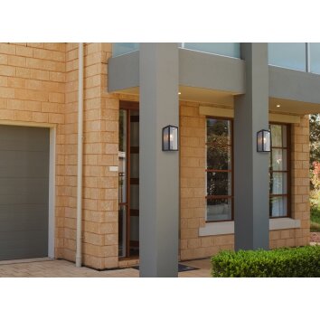 Globo GUNDULA Outdoor Wall Light black, 1-light source