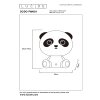 Lucide DODO PANDA Table lamp LED black, 1-light source