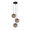 Lucide MEDINE Pendant Light black, 3-light sources