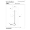 Lucide TONDO Floor Lamp gold, brass, 1-light source