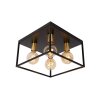 Lucide RUBEN Ceiling Light gold, brass, black, 4-light sources