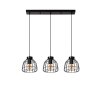 Lucide FILOX Pendant Light black, 3-light sources