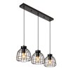 Lucide FILOX Pendant Light black, 3-light sources