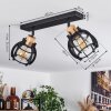 Dandin Ceiling Light black, 2-light sources