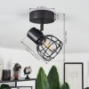 Piment Ceiling Light black, 1-light source