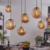 Voluntad Pendant Light brass, black, 6-light sources