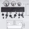 Voluntad Pendant Light black, 6-light sources