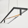 Rung Pendant Light LED black, 1-light source