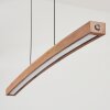 Salmi Pendant Light LED brown, Wood like finish, black, 1-light source
