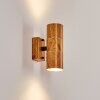 Tenvik Outdoor Wall Light brown, Wood like finish, black, 2-light sources