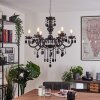 Malmback chandelier chrome, black, 6-light sources