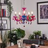 Malmback chandelier colourful, chrome, 5-light sources